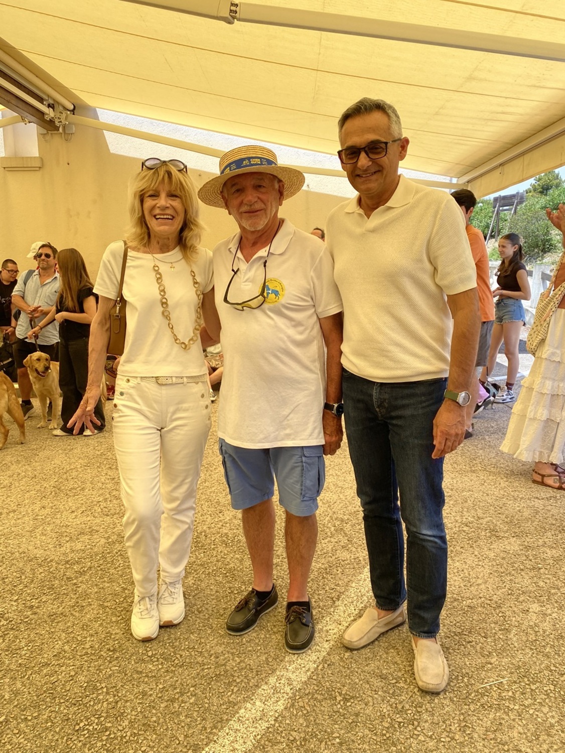 Les élus de la mairie d'Eze avec le Président Philippe Duval